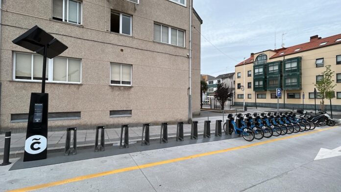 Imaxe da estación Bicicoruna do Martinete