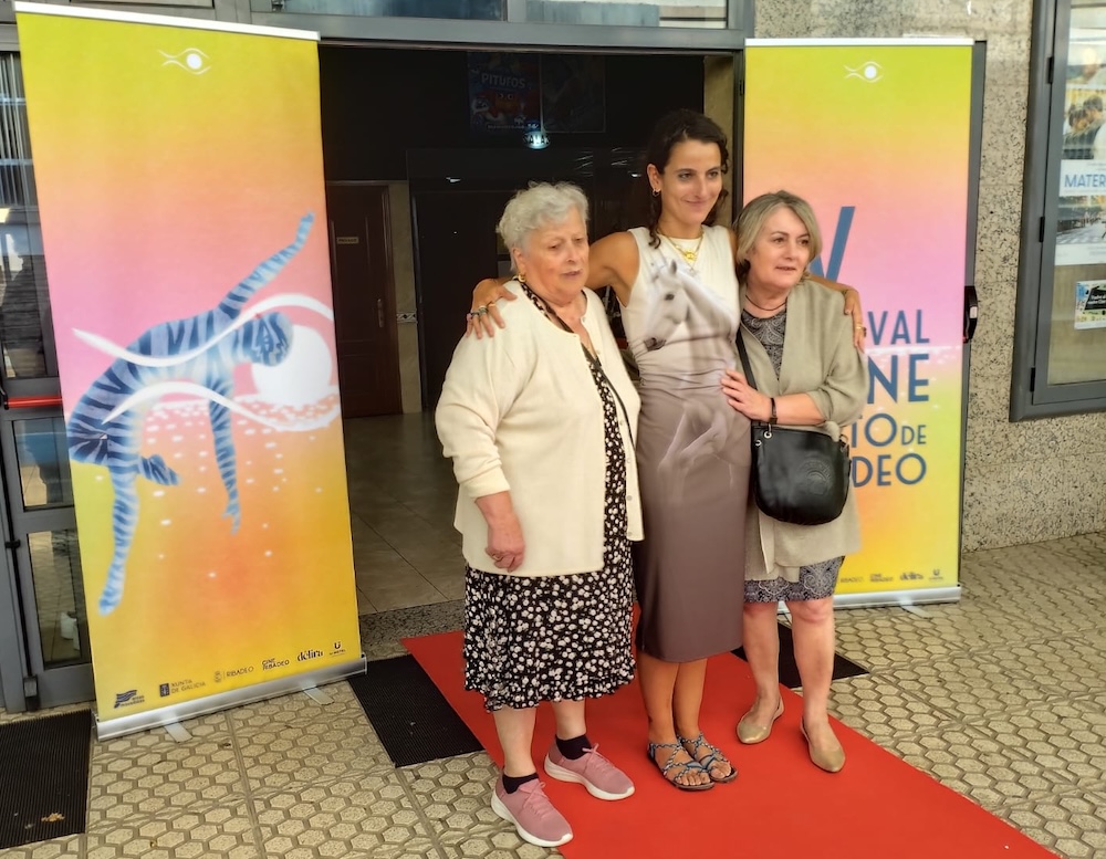 Alicia Ubeda en Ribado coa sua familia materna