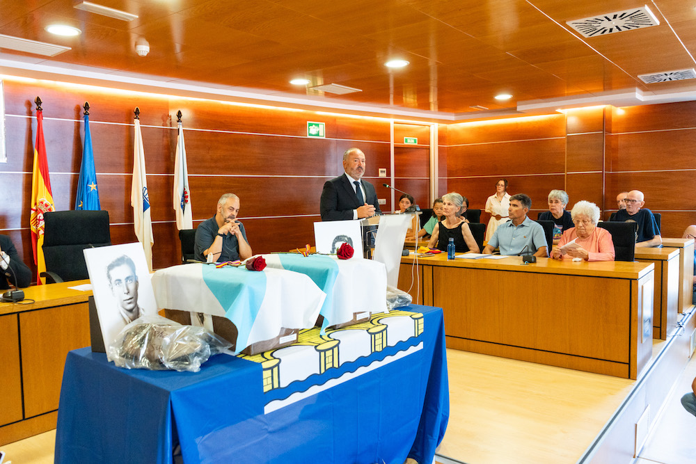 Culleredo rendeu homenaxe a José Galán Núñez e Manuel Ramiro Souto, membros da guerrilla antifranquist 4