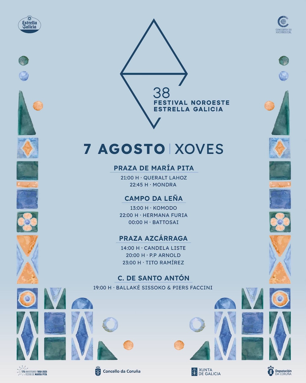 Festival Noroeste Horarios xoves 2025