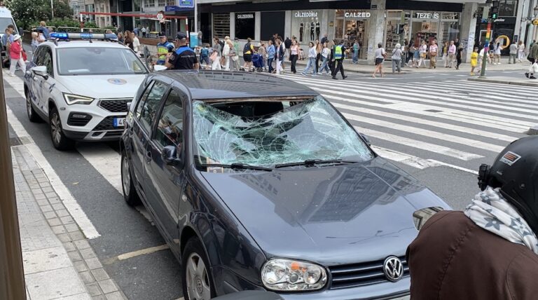 Imaxe do atropelo en Juana de Vega- Foto laiosaCASP