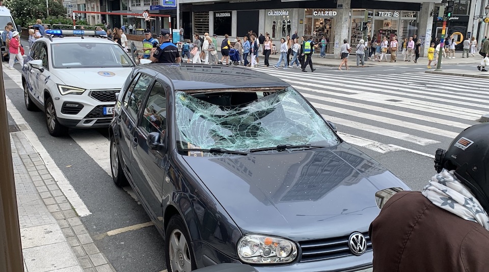 Imaxe do atropelo en Juana de Vega- Foto laiosaCASP