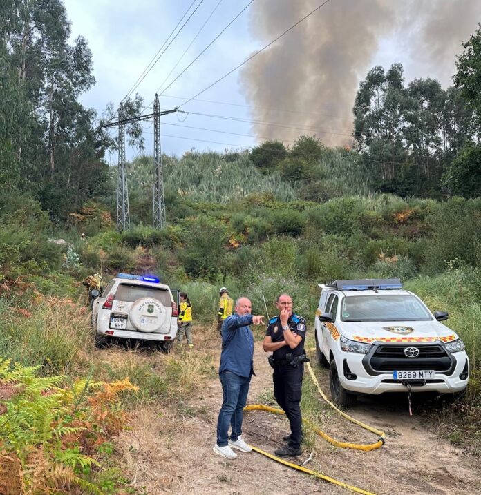 incendio forestal monte costa
