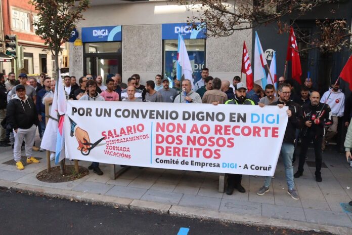 Concentracion traballadores DIGO Juan Florez Coruña