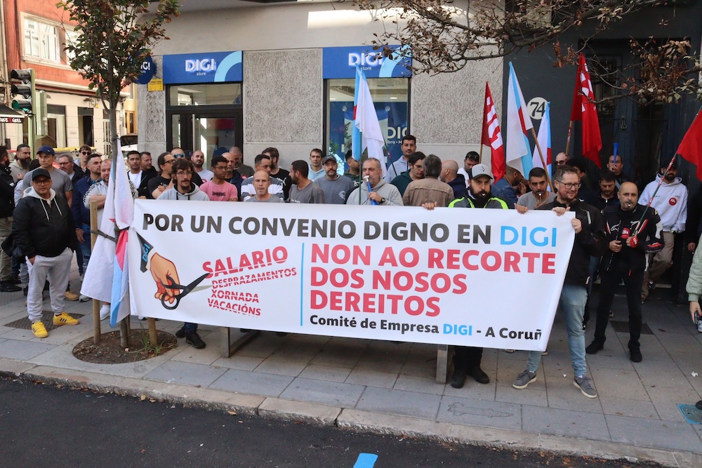 Concentracion traballadores DIGO Juan Florez Coruña