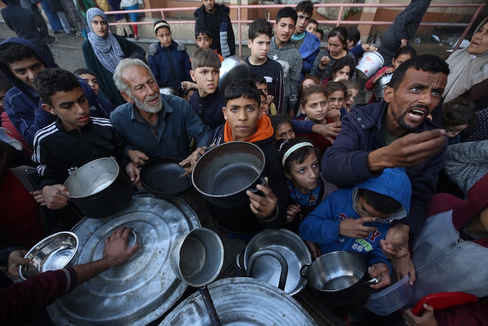 Gaza, a fame xenocida. FOTO de Majdi Fathi
