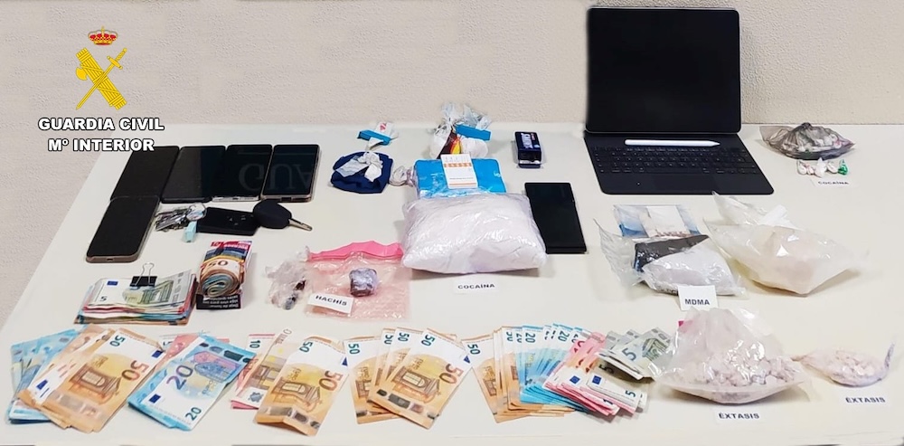 droga incautada en Meicende