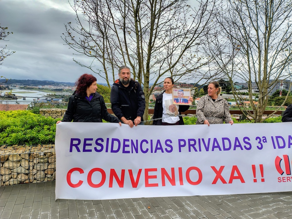 CIG protestas traballadoras residencia privadas Padre Rubinos