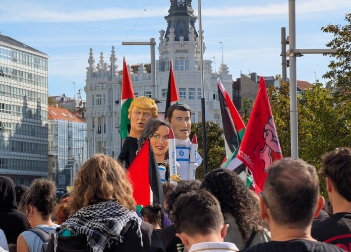 Concentracion dos Estudantes FOlga Xenocidio