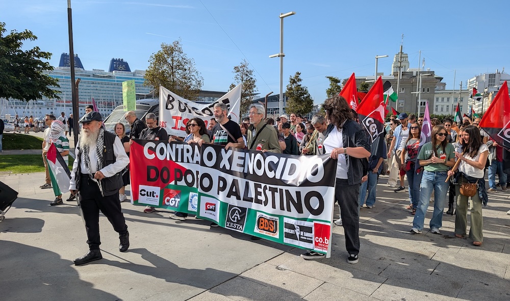 Manifestacion Parar o Xenocidio Coruna