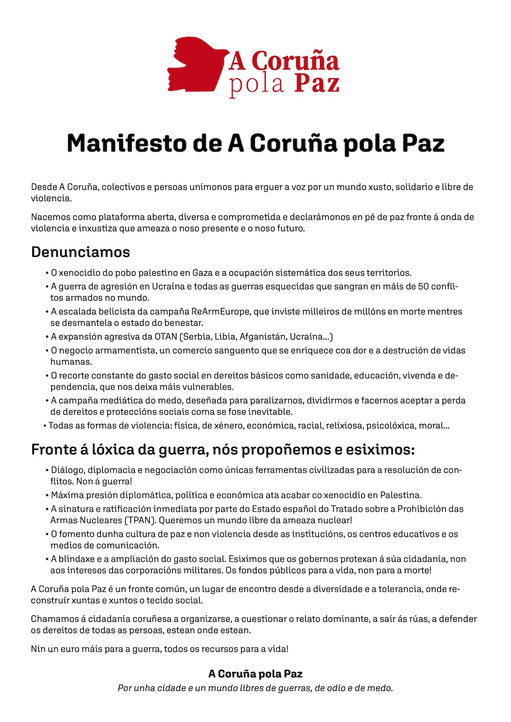 Manifesto A Coruña Pola Paz copia