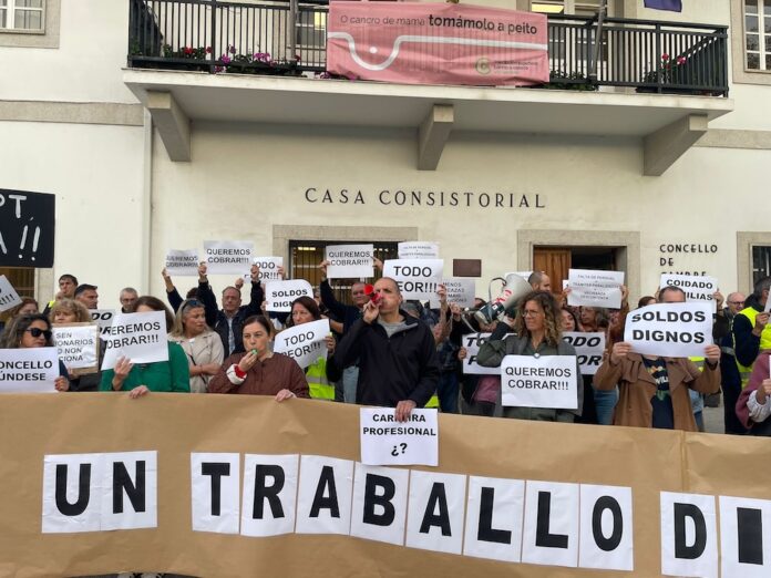 Nova concentracion dos traballadores de Cambre