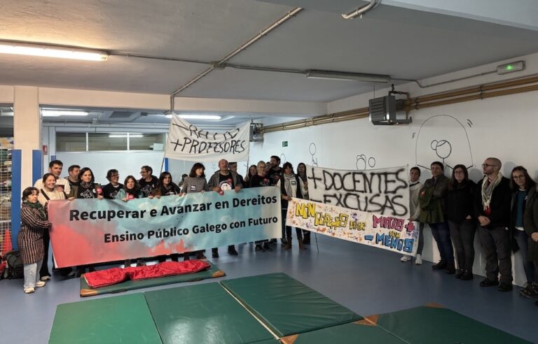 O CEIP Concepción Arenal acolle este martes o peche reivindicativo do ensino público galego