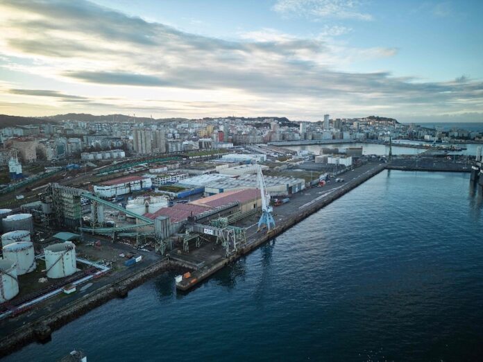 Porto da Coruna aerea