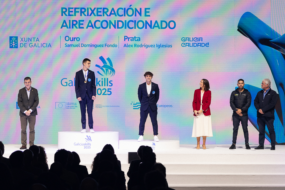 Samuel Domínguez Fondo, do CIFP Universidade Laboral de Culleredo- GaliciaSkills Ouro RefrixeneriacioneAireAcondicionado