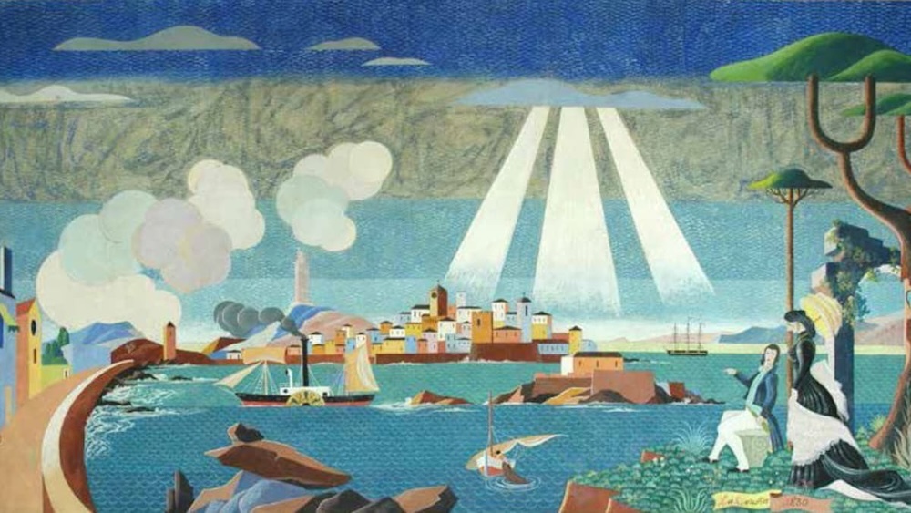 Un dos Murais de Lugris na rua Olmos