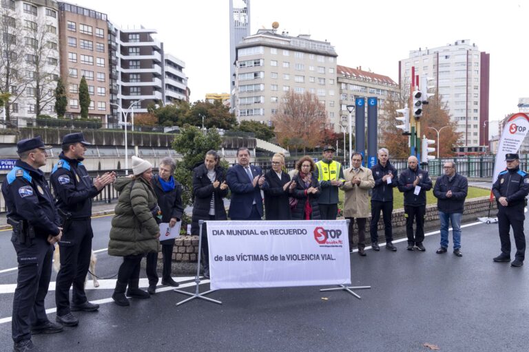 A Coruña lembra as vítimas de accidentes de tráfico
