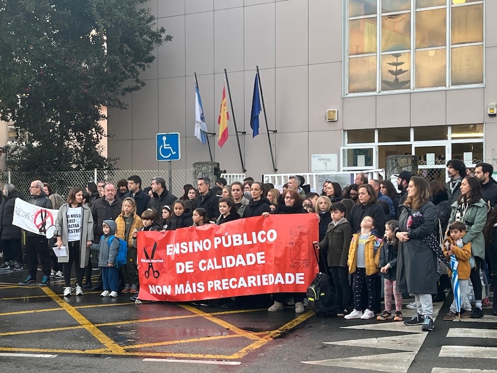 Concentracion das familias do CEIP Valle Inclan