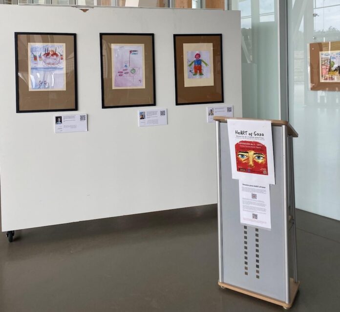 Exposicion Hearts of Gaza no Agora