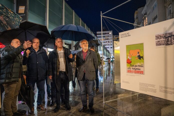 Exposicion de Castelao na Praza de Lugo da Coruna