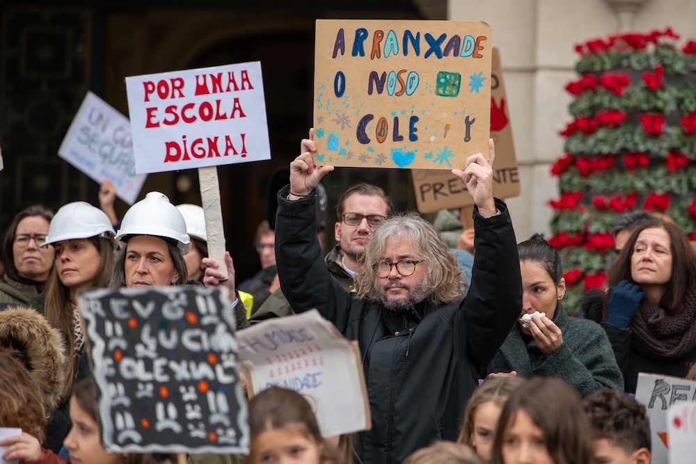 Manifestación CEIP Cidade Vella 6