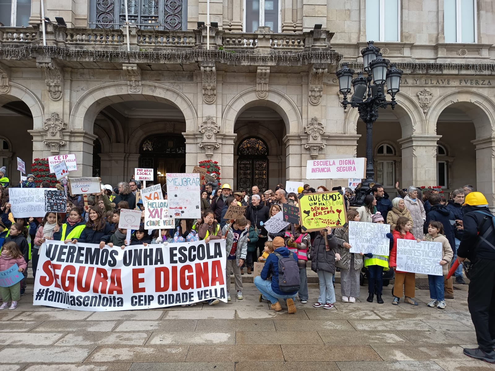 Manifestación CEIP Cidade Vella