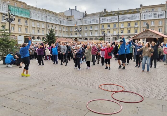 Manifestacion persoal Escolas Deportivas Municipais Coruna.en Maria Pita