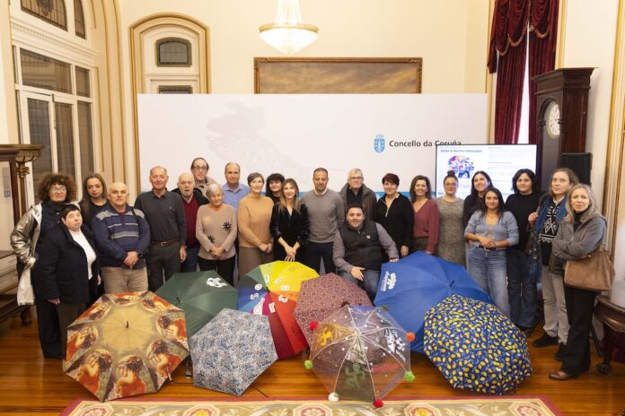 Imaxe da presentación do 10º anivesario do movemento Todos baixo o mesmo paraugas no Concello