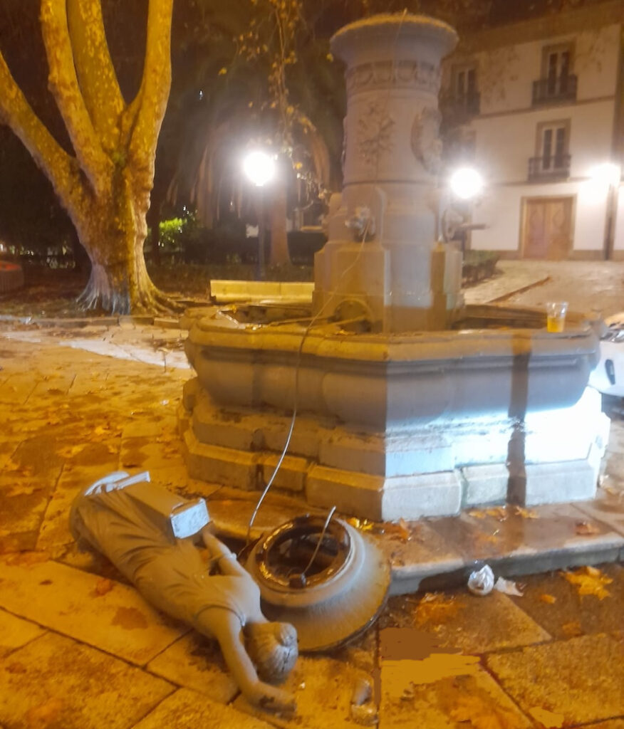 accidente na praza de Azcarraga