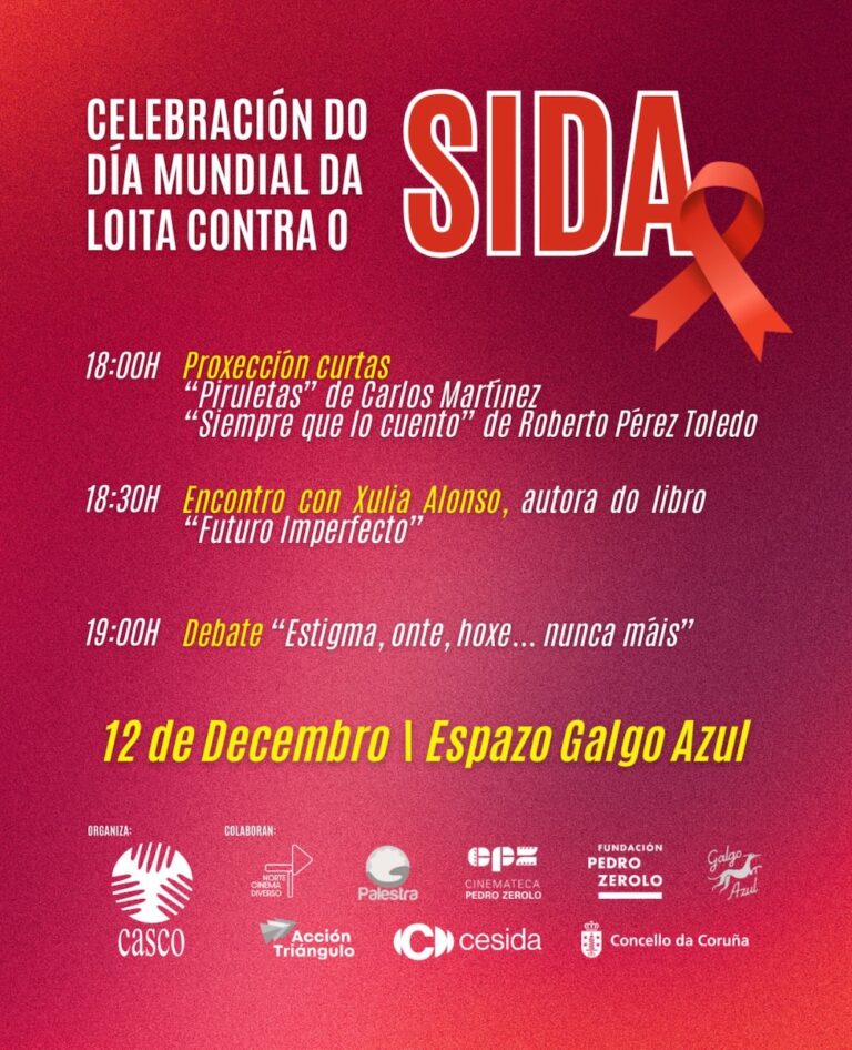 CASCO organiza visibiliza na Coruña a loita contra o estigma do VIH na xornada de cine Pride Positivo