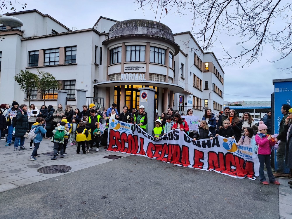 Nova concentración das familias do CEIP Prácticas