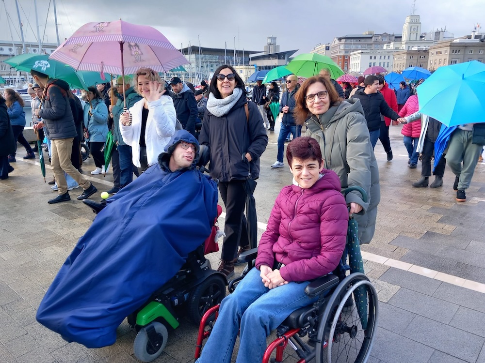 Dia da Discapacidade na Coruna-Baixo o Mesmo Paraugas 3