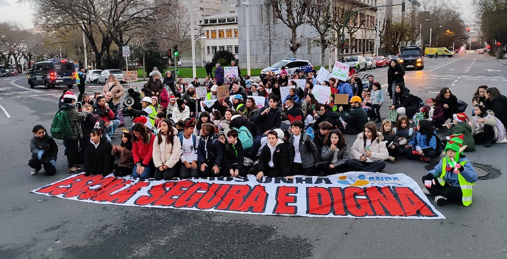 Manifestacion do CEIP Practicas Coruna