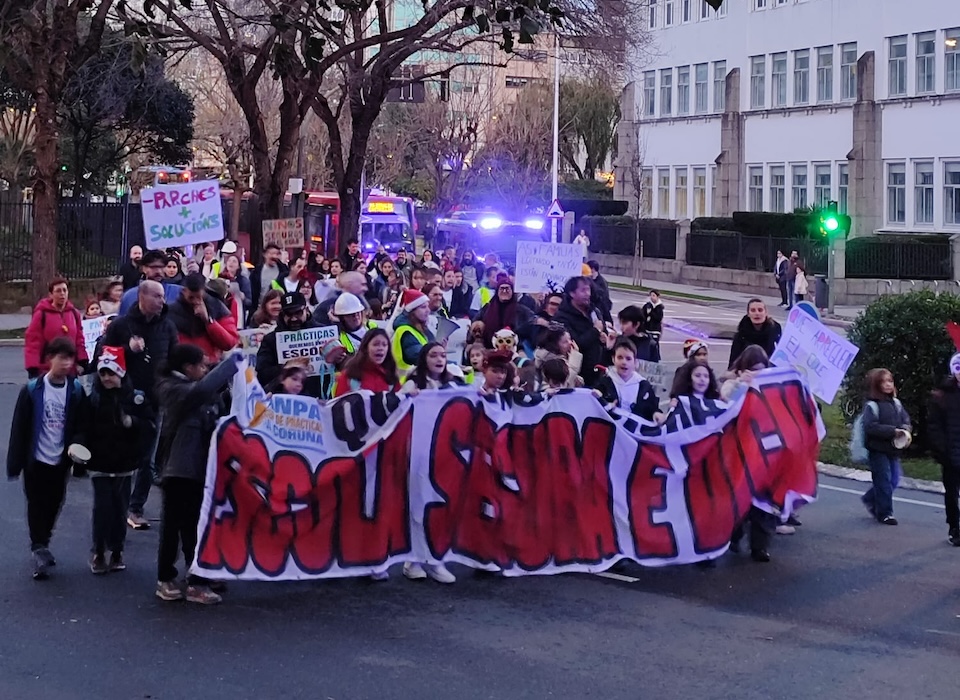 Manifestacion do CEIP Practicas