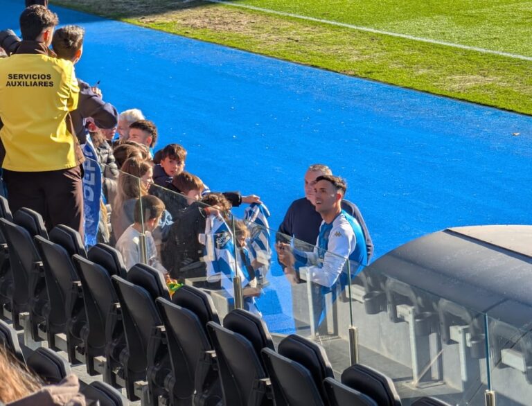 Cristian Herrera na xornada de portas abertas do RC Deportivo