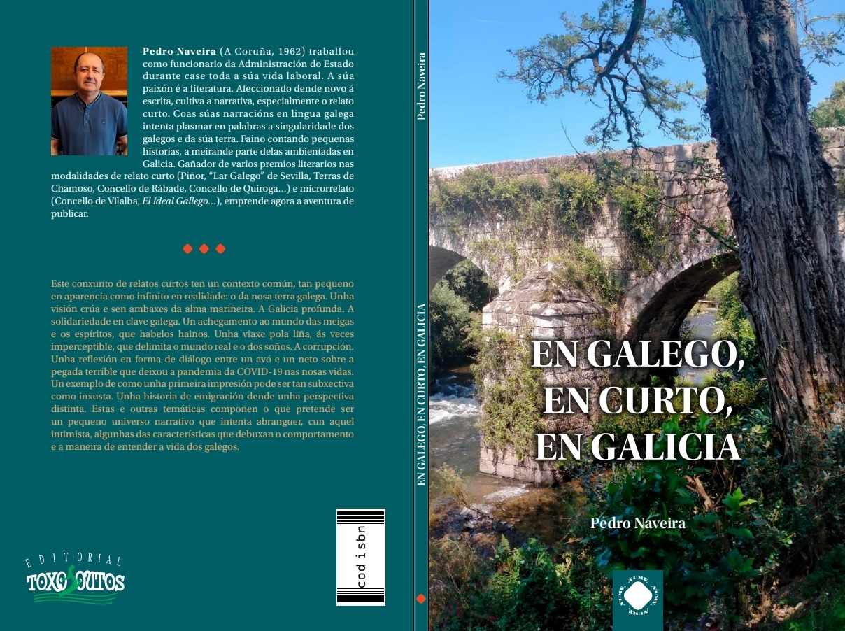 Libro de Pedro Naveira en galego en curto en Galicia