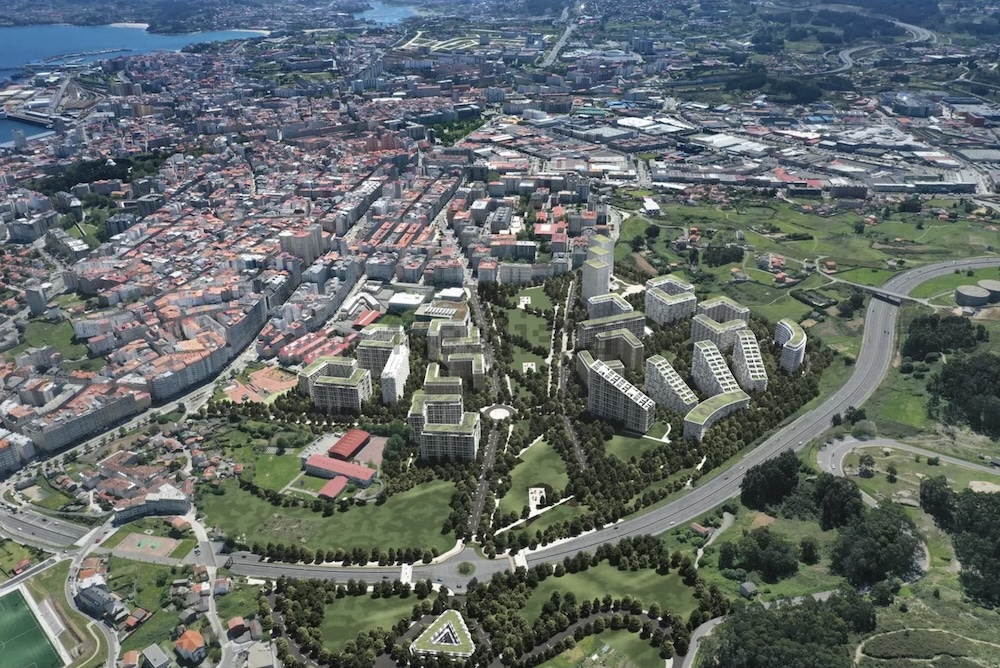 Proxecto das 3600 vivendas de Visma-Coruna edificio