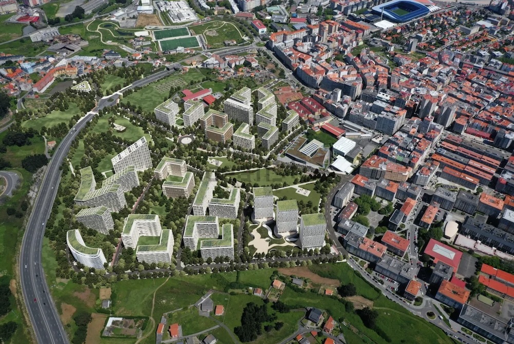 Proxecto das 3600 vivendas de Visma-Coruna edificio