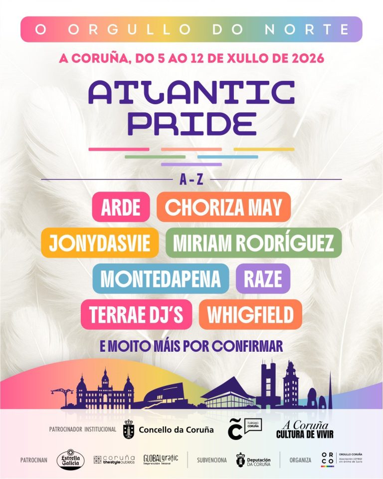 As bandas galegas Arde, Jonydasvie, Montedapena e Raze súmanse en xullo ao festival coruñés Atlantic Pride