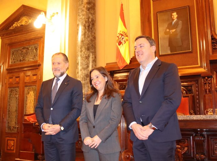 Juan Carlos Escotet Ines Rey e Valentin Gonzalez Formoso