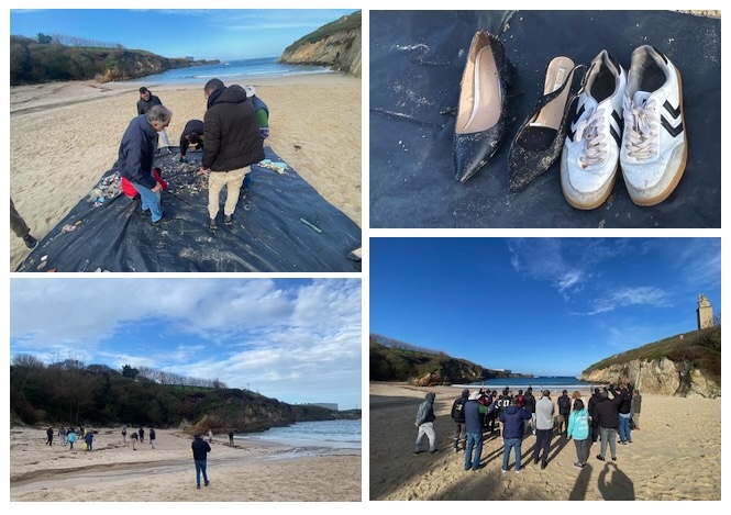Limpeza Mar de Fabula no Areal da Torre