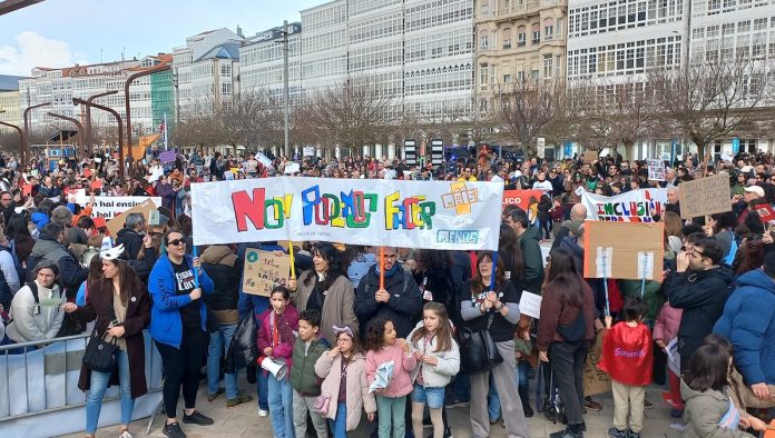 Manifestación ANPAs Coruna 1