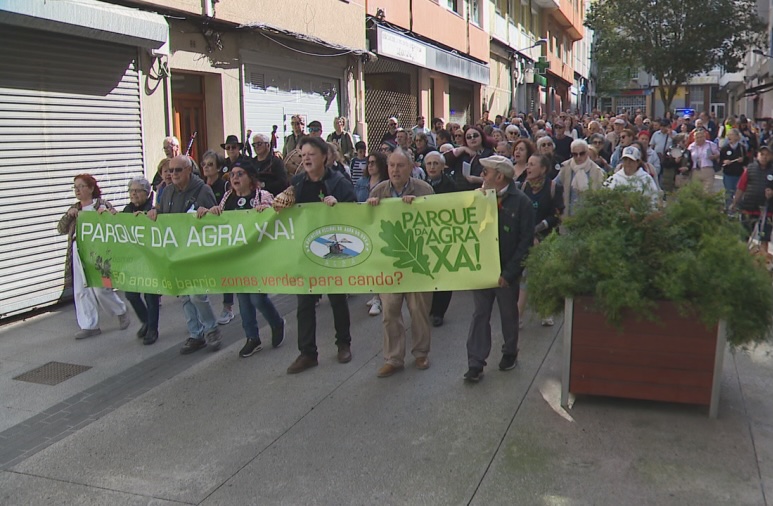 Manifestacion polo Parque da Agra-Foto-TVG
