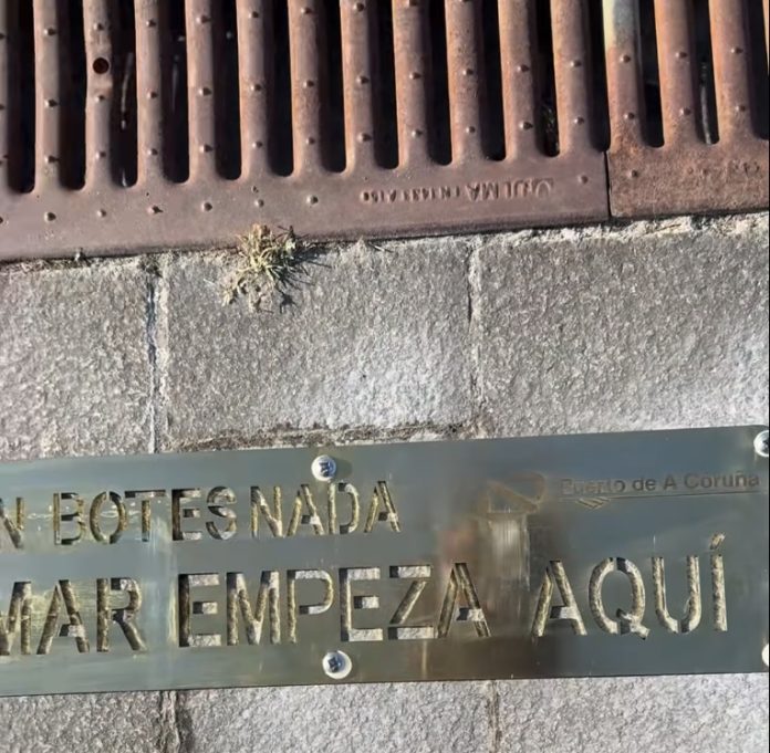 O Mar empeza aqui no porto da Coruna