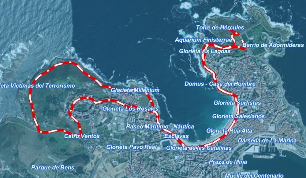 afeccions ao trafico polo Gran Camino na Coruña