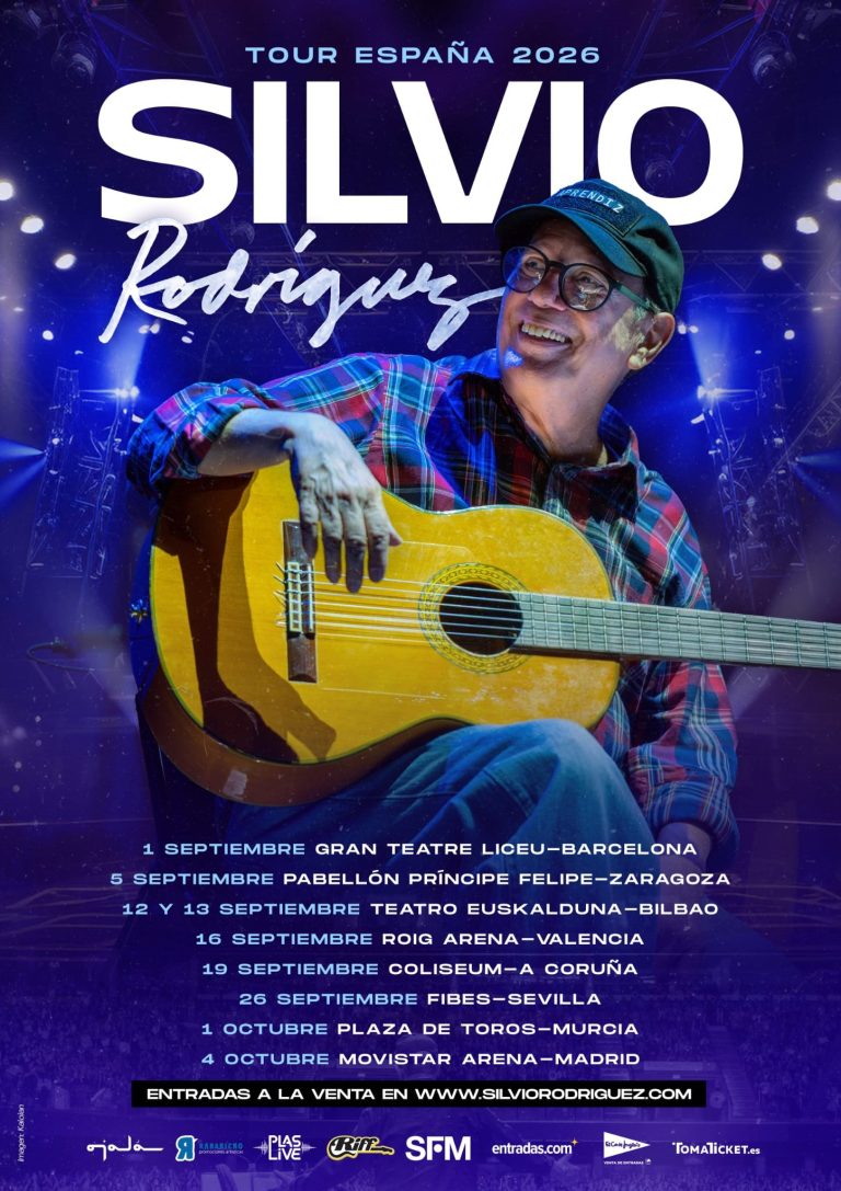 Silvio Rodríguez volverá cantar na Coruña este setembro dentro da súa nova xira por España