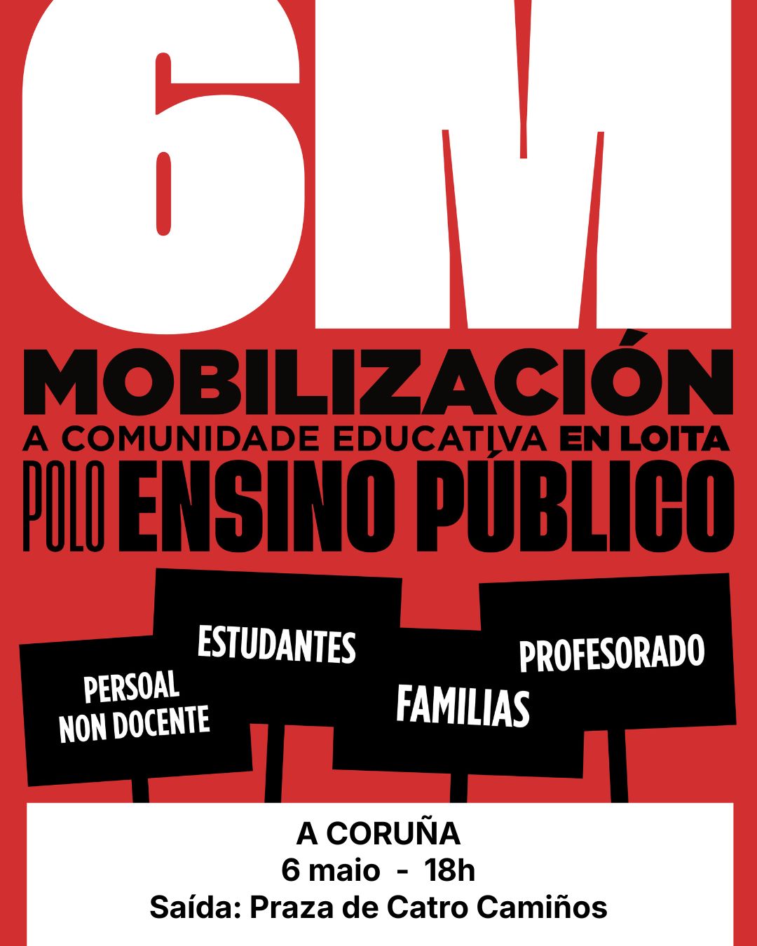 6m Coruna manifestacion