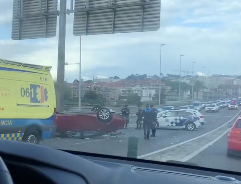 Accidente na Ponte Pasaxe-Foto-@laiosacasp