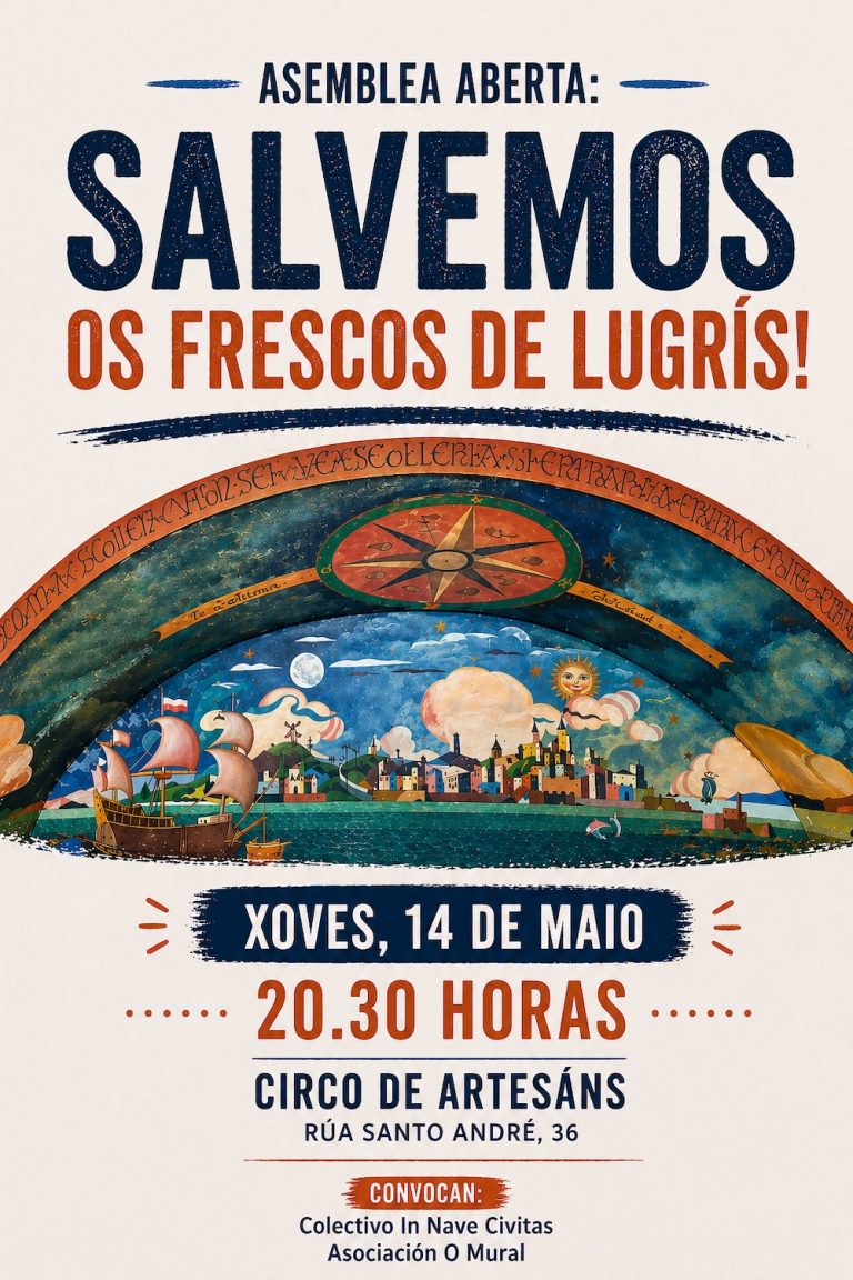 Unha nova Asemblea cidadá para “Salvar os frescos de Lugrís”