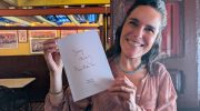 Diana Varela Puñal co libro Sereas e Ulises no Chaflan